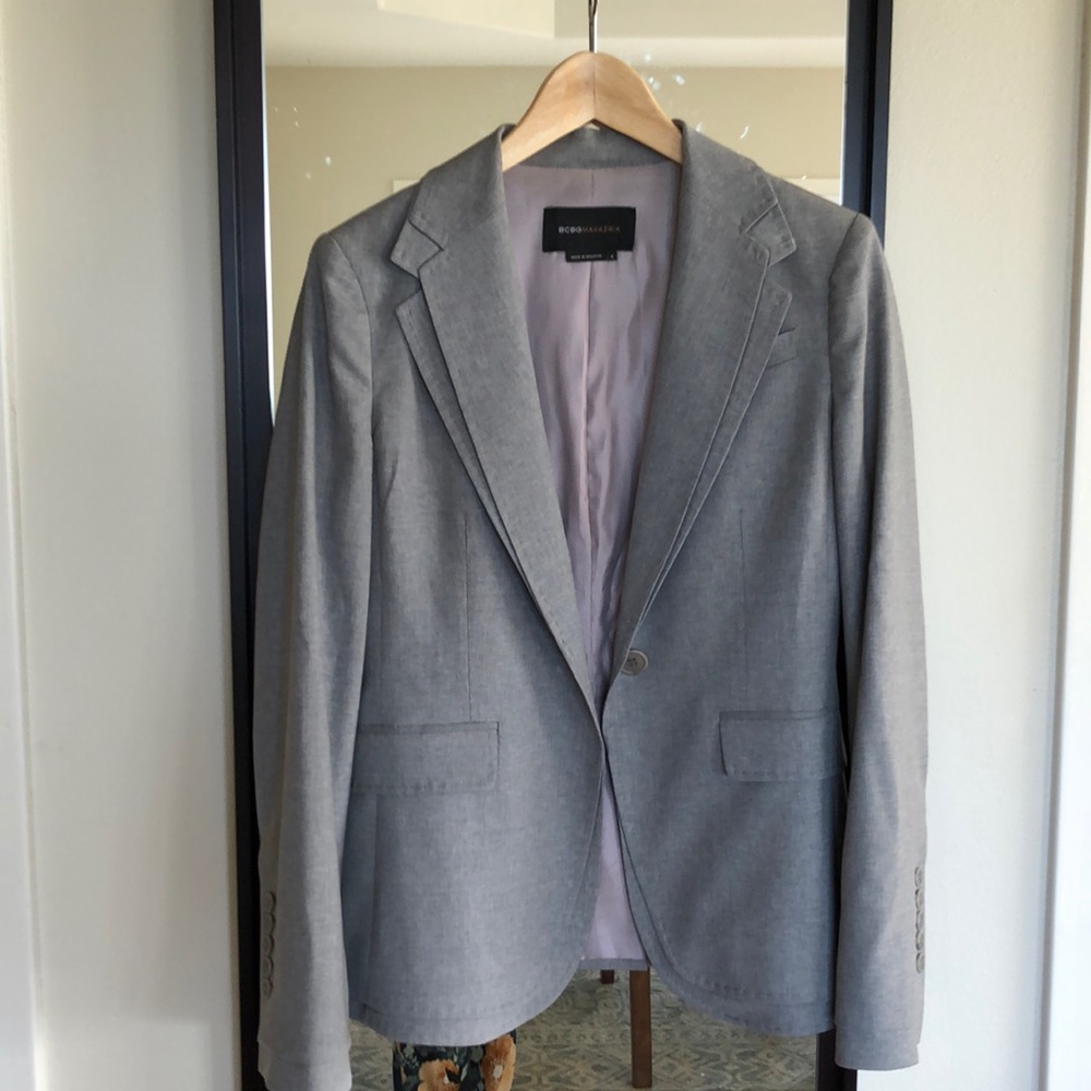 BCBG Max Azria dove grey skirt suite